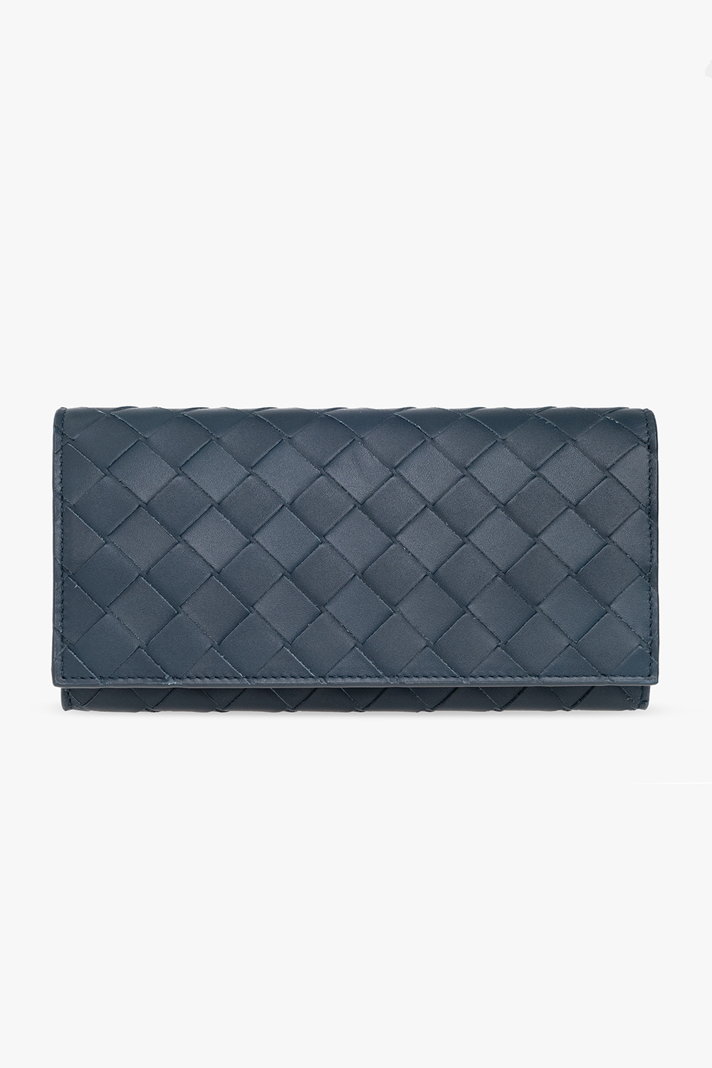 Bottega veneta navy wallet best sale